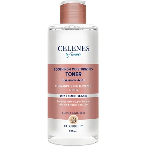 Тонік для обличчя Celenes заспокоючий з морошкою 200 мл - Pampik