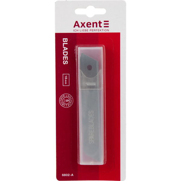 Лезвия для канцелярских ножей Axent 18 мм 10 шт. (6802-A) - Pampik