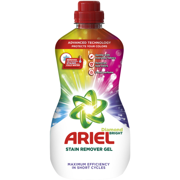 Гель-пятновыводитель Ariel Color Diamond Bright, 950 мл - Pampik