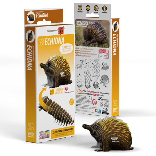 Збірна 3Д модель Eugy Зоопарк Єхидна (XEG-058) - Pampik - 5