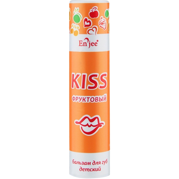 Бальзам для губ детский Enjee KISS Фруктовый, роликовый, 6 мл - Pampik
