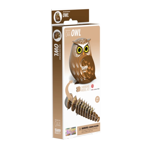 Сборная 3Д модель Eugy Зоопарк Сова (XEG-044) - Pampik - 4
