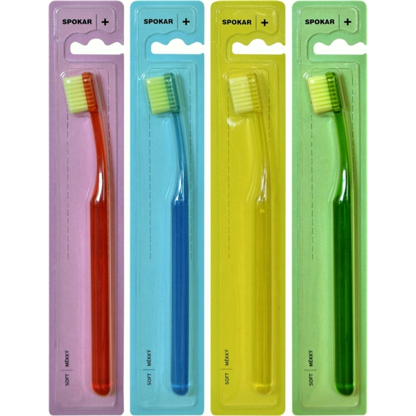 Зубная щетка Spokar 3428, мягкая, в ассортименте - Pampik