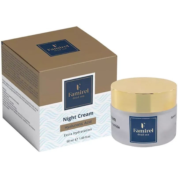 Нічний крем для обличчя Famirel Hyaluronic Acid Extra Hydration 50 мл - Pampik