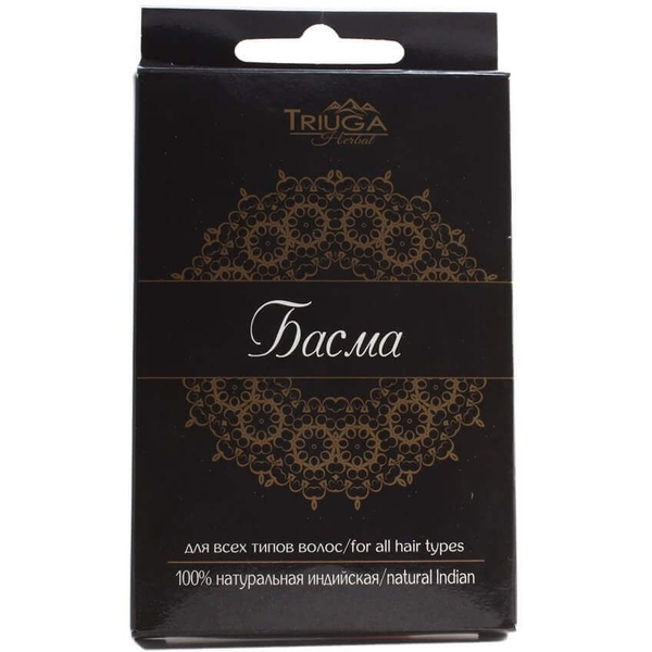 Басма Triuga аюрведична чорна 25 г - Pampik