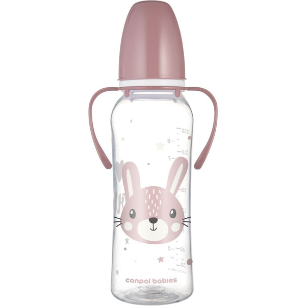 Пляшечка Canpol Babies Cute Animals, 250 мл. (11/845_pin) - Pampik