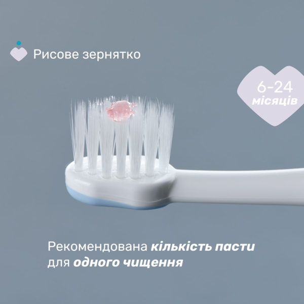 Зубна щітка Chicco для перших зубів, 6-36 міс., блакитна - Pampik - 7