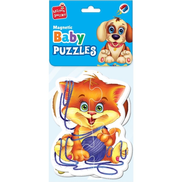 Магнітні бебі пазли Vladi Toys Малюк зможе Домашні улюбленці, 8 елементів (VT3208-19) - Pampik - 2