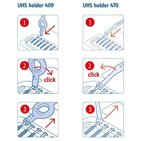 Набір міжзубних щіток Curaprox Start CPS 406, 0.8 мм, 5 шт. + 1 тримач UHS 409 + 1 тримач UHS 470 - Pampik - 6