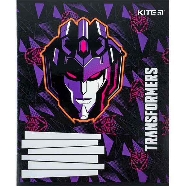 Набір зошитів Kite Transformers А5, в косу лінію, 12 аркушів, 25 шт. (TF24-235) - Pampik - 6