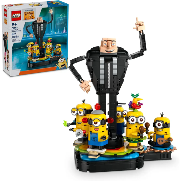 Конструктор LEGO Despicable Me Ґру й посіпаки з кубиків, 839 деталей (75582) - Pampik - 2