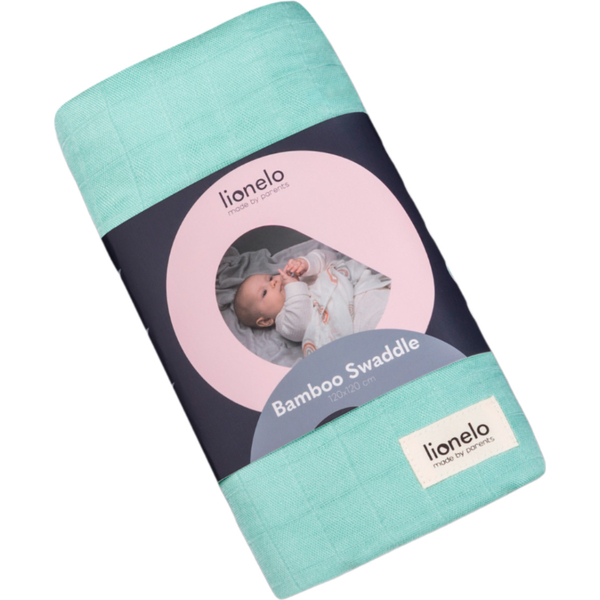 Пелюшка Lionelo Bamboo Swaddle Green Mint, м'ятний - Pampik