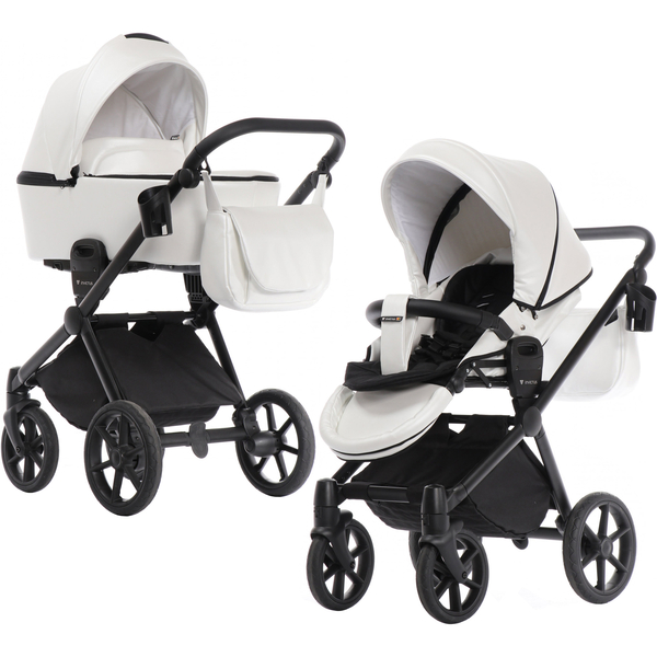 Коляска универсальная 2 в 1 Invictus V-Dream Lux white with black - Pampik