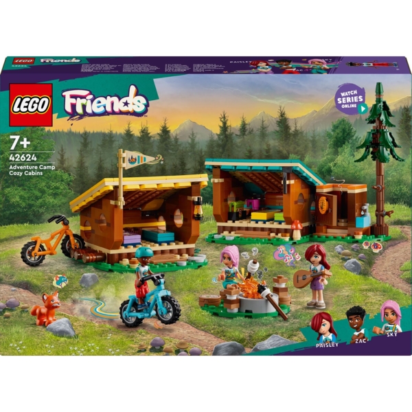 Конструктор LEGO Friends Затишні хатинки у пригодницькому таборі, 437 деталей (42624) - Pampik