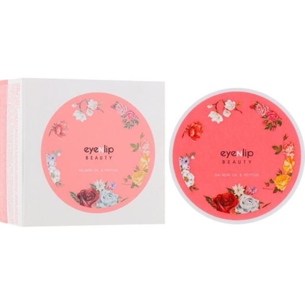 Патчі для зони під очима Eyenlip Salmon Oil & Peptide з пептидами та екстрактом лосося, 60 шт. - Pampik