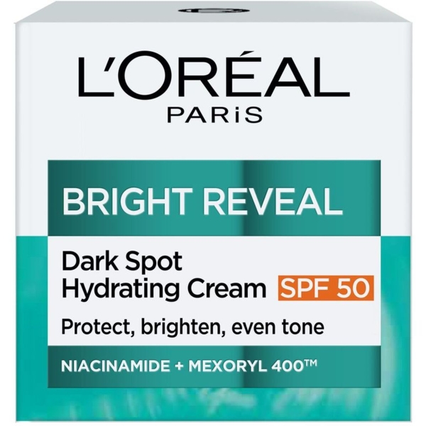 Увлажняющий крем для лица L'Oreal Paris Bright Reveal против пигментных пятен SPF 50, 50 мл - Pampik