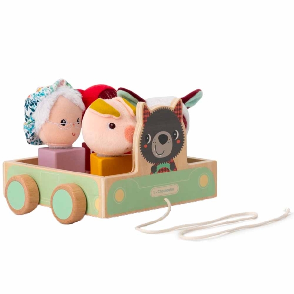 Каталка з сортером Lilliputiens Вовк Луї (83470) - Pampik