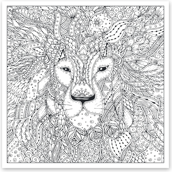 Раскраска антистресс Santi В мире животных 20 страниц (742911) - Pampik - 3