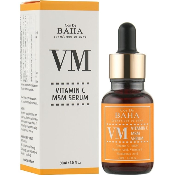 Сироватка для обличчя Cos De BAHA Vitamin C MSM Serum 30 мл - Pampik - 2