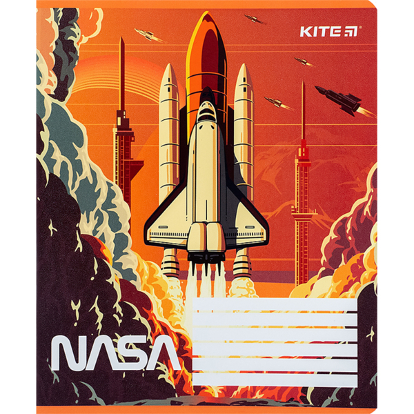 Набор тетрадей Kite NASA А5 в линию, 12 листов, 25 шт. (NS24-234) - Pampik - 2