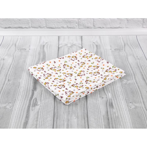 Пелюшка Руно Єдинороги ситець 95х110 см (204.03_єдинороги) - Pampik