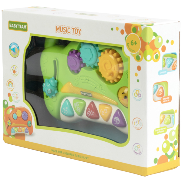 Музична іграшка Baby Team Забавка (8645_зелений) - Pampik - 4