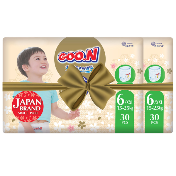 Підгузки-трусики Goo.N Premium Soft 6/XXL (15-25 кг), 60 шт. - Pampik
