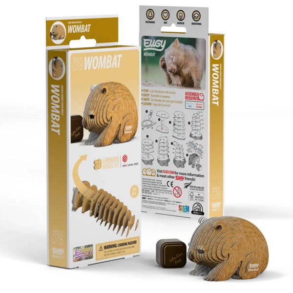 Збірна 3Д модель Eugy Зоопарк Вомбат (XEG-078) - Pampik - 7