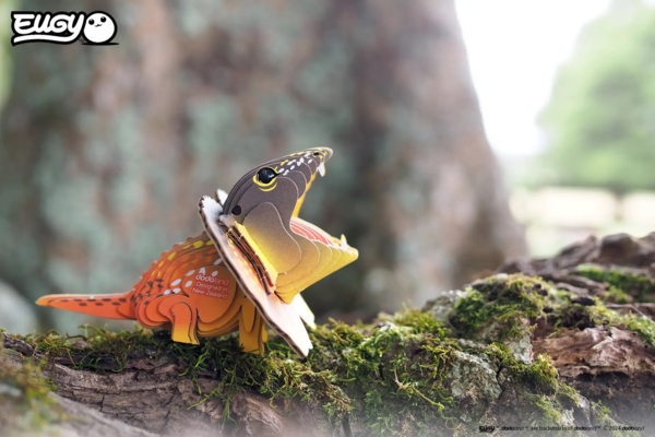 Збірна 3Д модель Eugy Зоопарк Плащоносна ящірка (XEG-108) - Pampik - 10