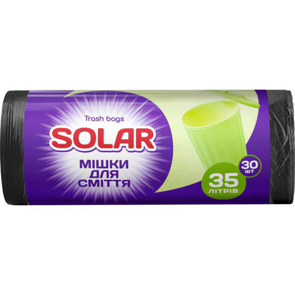 Мешки для мусора Solar 35 л, 30 шт. - Pampik