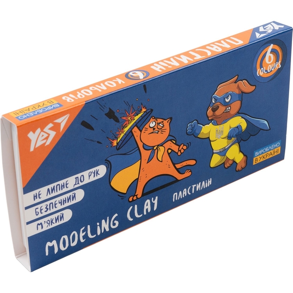 Пластилин Yes Мстители 6 цветов 120 г (540641) - Pampik