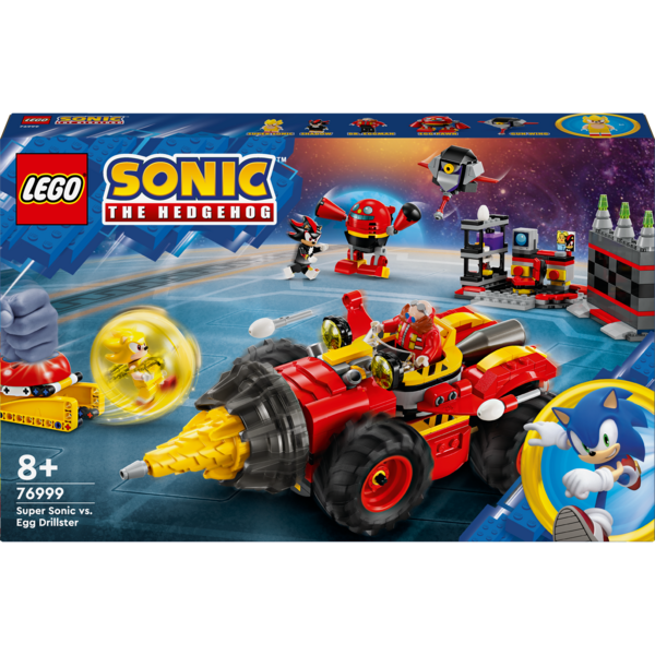 Конструктор LEGO Sonic The Hedgehog Супер Сонік проти Яйця-бурильника, 590 деталей (76999) - Pampik