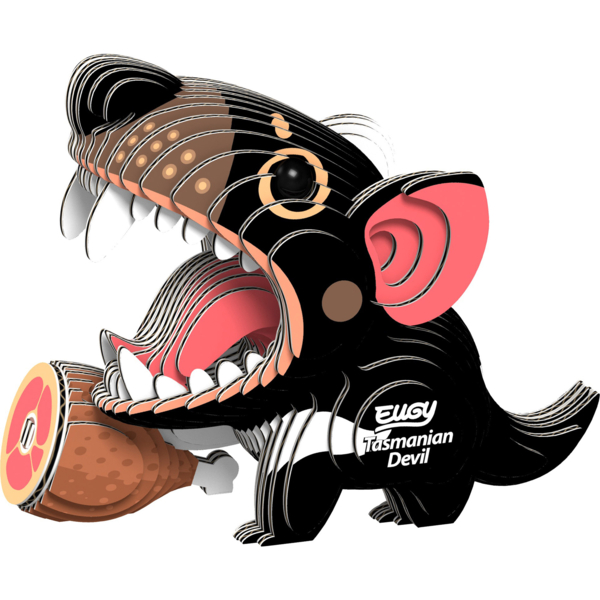 Збірна 3Д модель Eugy Зоопарк Тасманійський диявол (XEG-035) - Pampik