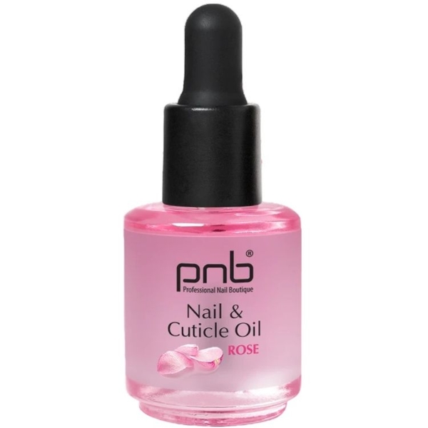 Масло по уходу за ногтями и кутикулой PNB Nail&Cuticle Oil роза 15 мл - Pampik