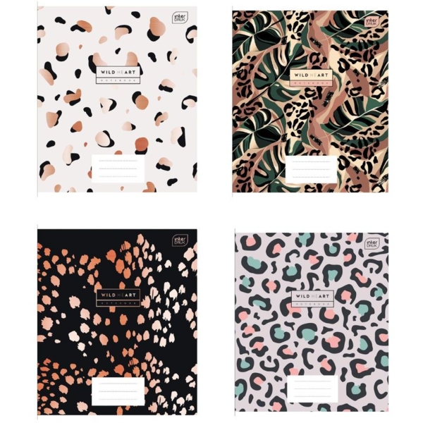 Набор тетрадей ученических Interdruk Premium Terrazzo 2 А5 в линию, 48 листов, 4 шт. (354532-4) - Pampik