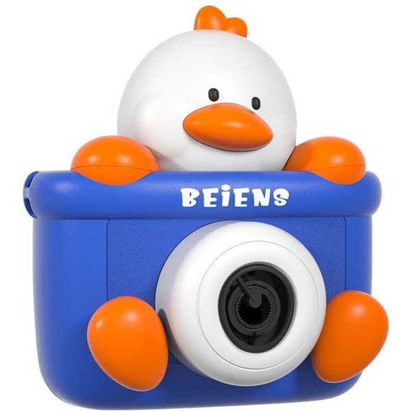 Генератор мыльных пузырей Beiens Фотоаппарат Утенок, синий (B906D) - Pampik