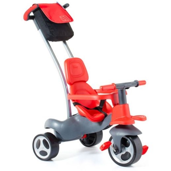 Триколісний велосипед Molto Trike Soft Control червоний - Pampik