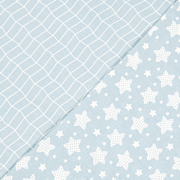 Комплект постільної білизни дитячий Home Line Зорі бязь світло-блакитний (183207) - Pampik - 2