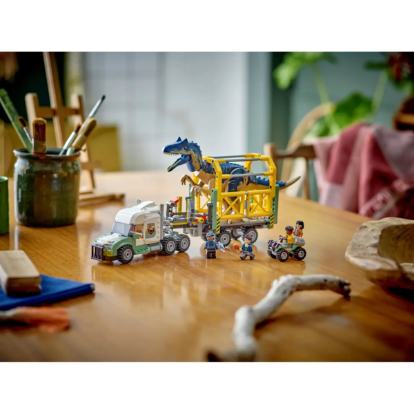Конструктор LEGO Jurassic World Місії динозаврів Вантажівка для перевезення алозавра, 588 деталей (76966) - Pampik - 9
