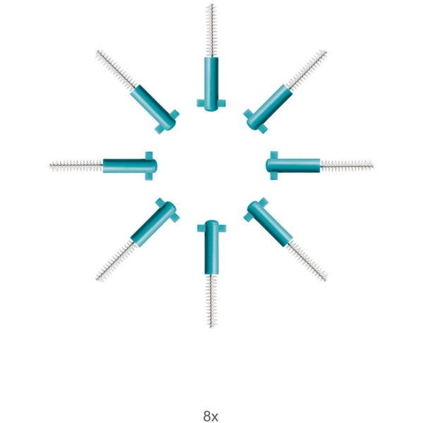 Набор сменных насадок Curaprox Prime Refill, 0.6 мм, без держателя, 8 шт. - Pampik - 4