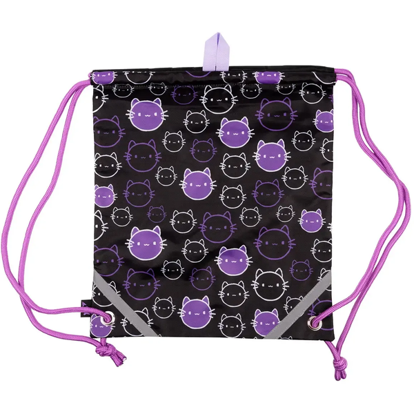 Сумка для взуття Yes SB-10 Mysterious Cats, чорний (559676) - Pampik