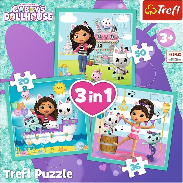 Пазлы Trefl 3 в 1 Активный отдых Габи - Pampik - 5