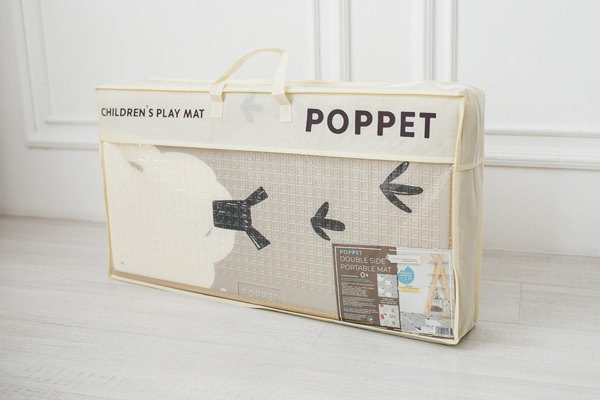 Дитячий килимок Poppet Баранчик Шейп та Дім звіряток двосторонній складний 200х150x1 см (PP023-150H) - Pampik - 11