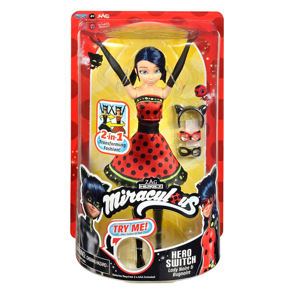 Інтерактивна лялька Miraculous Леді Баг і Супер-Кіт Дизайнерське перевтілення Леді Баг, 26 см (50414) - Pampik - 5