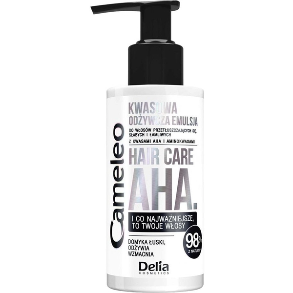 Кислотная эмульсия Delia Cosmetics Cameleo AHA Hair Care для жирных, слабых и ломких волос 150 мл - Pampik