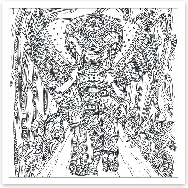 Раскраска антистресс Santi В мире животных 20 страниц (742911) - Pampik - 2