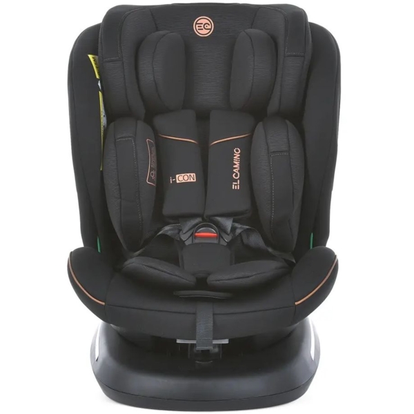 Автокрісло El Camino ME 1117 I-con Black Striped чорне (35222) - Pampik - 2
