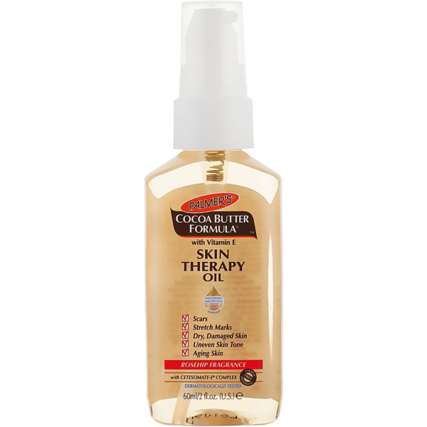 Олія від розтяжок та шрамів Palmer's Cocoa Butter Formula Skin Therapy Oil з шипшиною, олією какао і вітаміном Е 60 мл - Pampik