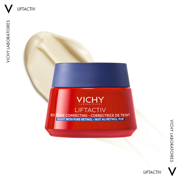 Ночной антивозрастной крем Vichy Liftactiv В3 для коррекции пигментных пятен с ретинолом 50 мл - Pampik - 2