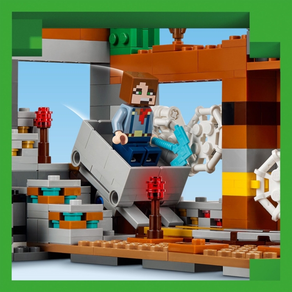 Конструктор LEGO Minecraft Покинута шахта у безплідних землях, 538 деталей (21263) - Pampik - 8